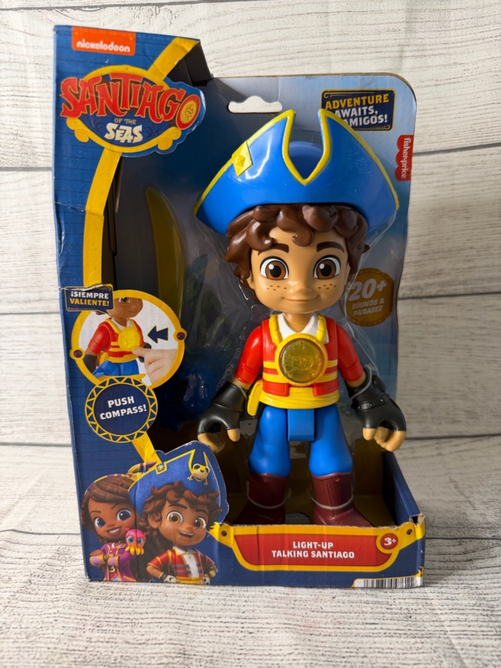 Nickelodeon Santiago Of The Seas Kids Toy Light Up Talking Figure - New